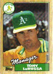 1987 Topps Baseball Cards      068      Tony LaRussa MG